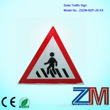 Solar LED Flashing Road Signs, Safety Road Signs